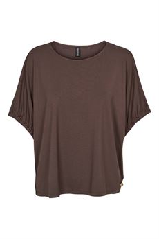 PREPAIR BLUSE, ATHENA T-SHIRT, MOCCA